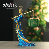 Fairy music hanging aromatherapy furnace pure copper household indoor fairy creative porch Hall decoration ornament ornament