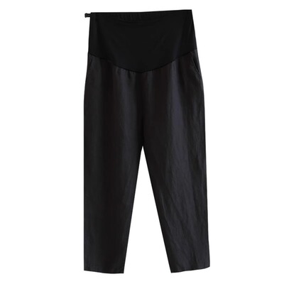 Maternity Pants for Spring and Autumn, Thin Casual Carrot-Style Leggings for Summer, 2026 New Model for Petite Pregnant Women, Summer Wear — 4