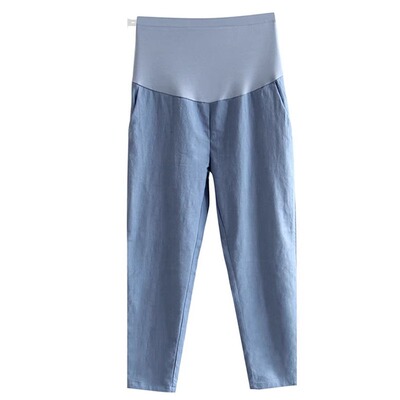Maternity Pants for Spring and Autumn, Thin Casual Carrot-Style Leggings for Summer, 2026 New Model for Petite Pregnant Women, Summer Wear — 1