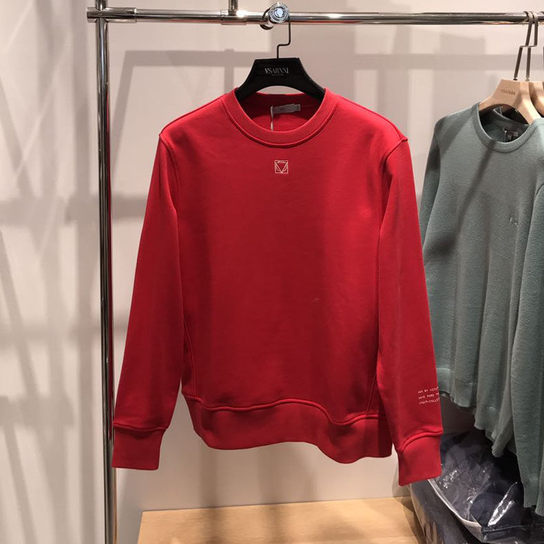 Wei Kejia micro-climax brand shopping mall with the same style men's thick T-shirt cotton round neck couple thick T-shirt simple wild top