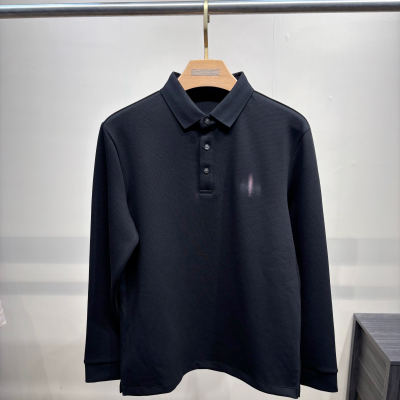 Weikejia Men's Fashionable Casual Versatile Business Long-Sleeve T-Shirt Cotton+Modal+Cashmere+Spandex Warm and Slightly Elastic