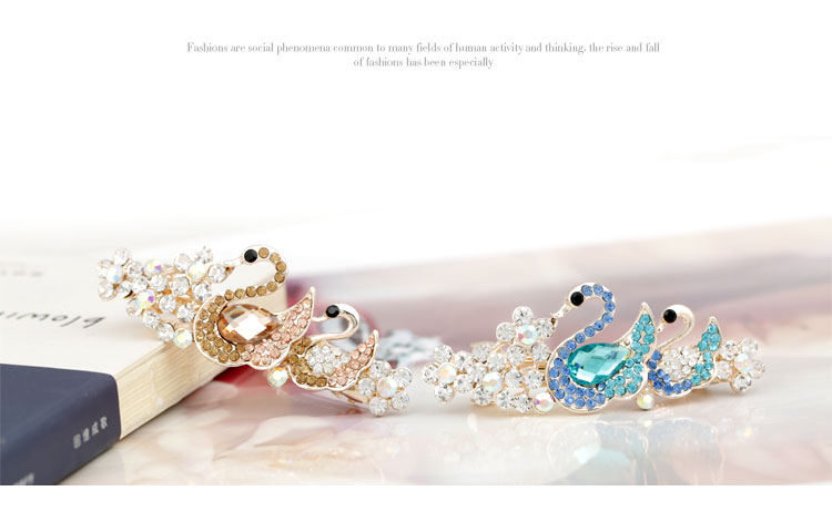 Nhật Bản và Hàn Quốc kẹp tóc hàng đầu clip pha lê clip bangs clip mùa xuân clip rhinestone đĩa kẹp tóc tóc ngắn trang sức hoang dã - Phụ kiện tóc kẹp càng cua 5 răng