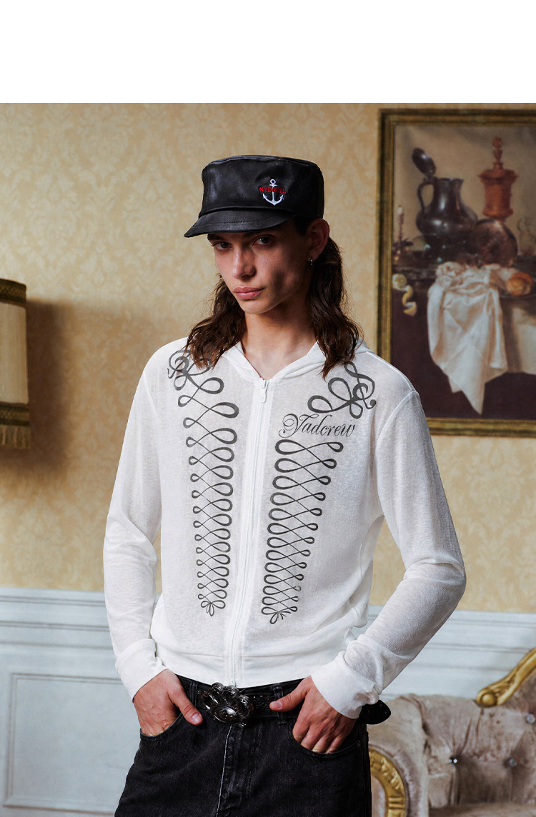 YADcrew Napoleon Hooded Cover-Up Top