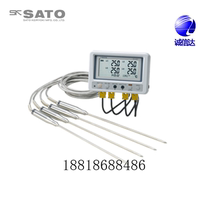 Japan SATO SATO 4-channel temperature recorder host 8191-00 SK-L400T probe 8014-30