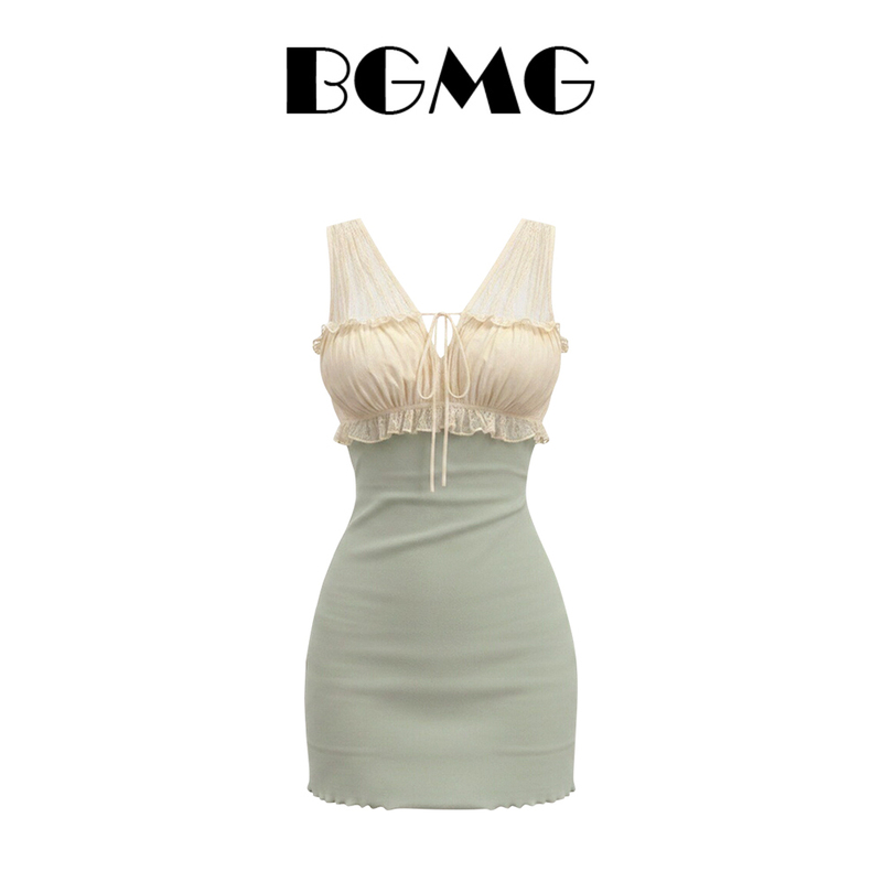Korean Style V-Neck Strapless Sleeveless Dress for Women, Summer New 2026, Waist-Cinching, Slimming, Pure and Alluring, Bodycon Mini Dress Korean Style V-Neck Strapless Sleeveless Dress for Women, Summer New 2026, Waist-Cinching, Slimming, Pure and Alluring, Bodycon Mini Dress