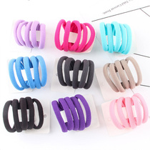 Childrens hair accessories baby color leather ring rope cute small towel Hairband little girl headgear rubber band