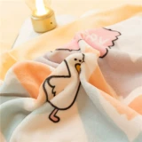 Коралловый комплект, зимняя простыня, фланелевый пододеяльник, покрывало, 4 предмета, увеличенная толщина, 3 предмета