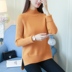 mùa đông mùa thu cao cổ áo len của phụ nữ loose-fitting đầu trúng đáy mùa thu váy phụ nữ mới dày hàng dệt kim áo khoác ngắn 