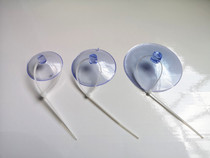 Transparent perforated suction cup seamless wedding car kitchen bathroom balloon toy adhesive hook finger pull ring suction cup dog cage fixed sticker