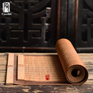 Gốm bộ trà trà mat coaster linen bảng cờ dệt handmade tre rèm tre mat tre mat trà mat trà rèm cách nhiệt mat