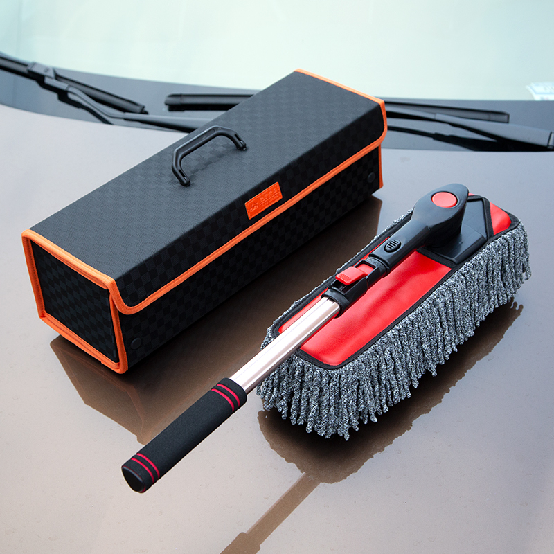 Car Cleaning Mop, Dust Duster, Car Supplies, Dust Brush, Car-Specific Tool, Telescopic Car Wash Oil Duster, Wax Car Brush
