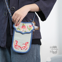 Sheep class embroidery diy handmade purse material bag self-embroidered safety charm adult beginner fabric gift woman