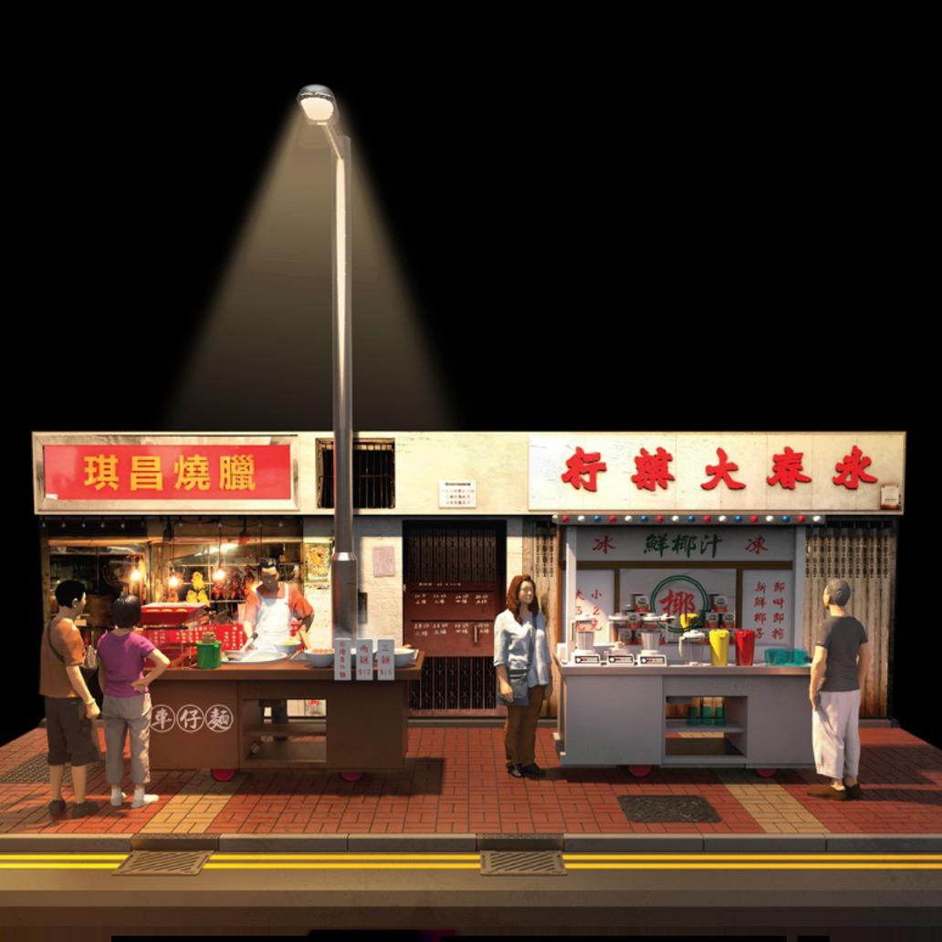新品 1/35 香港式屋台  ミニチュア ４個組  TINY  微影 新品 1/35 香港式屋台 ミニチュア 4個組 TINY 微影