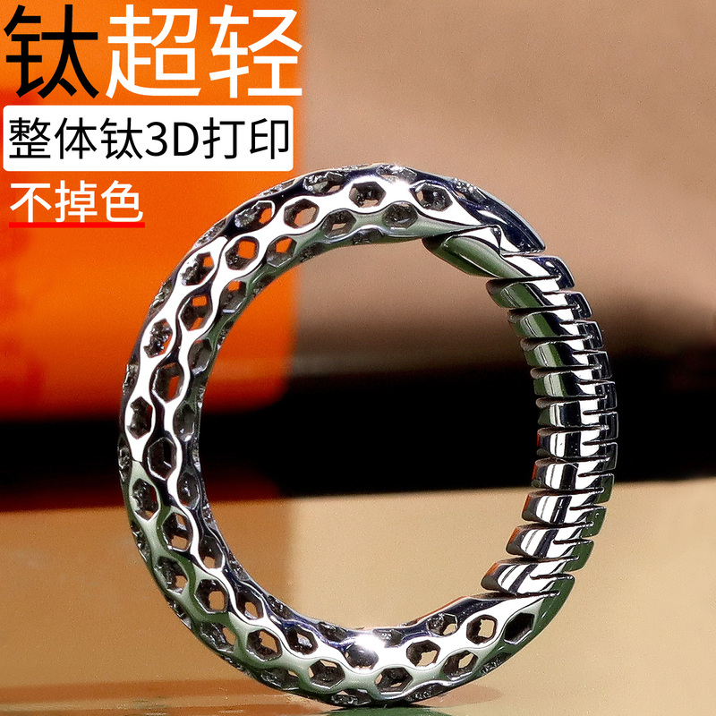 Titanium Alloy Keychain Circle Ring 3D Printed Edc Pendant Rotating Swivel Buckle U-Shaped Large and Small Horseshoe Buckle Titanium Alloy Keychain Circle Ring 3D Printed Edc Pendant Rotating Swivel Buckle U-Shaped Large and Small Horseshoe Buckle
