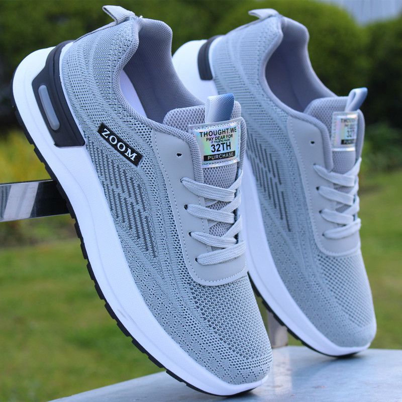 Brand Men's Shoes 2026 New Spring Mesh Breathable Lightweight Wear-Resistant Soft Sole Versatile Running Shoes Sports Casual Shoes