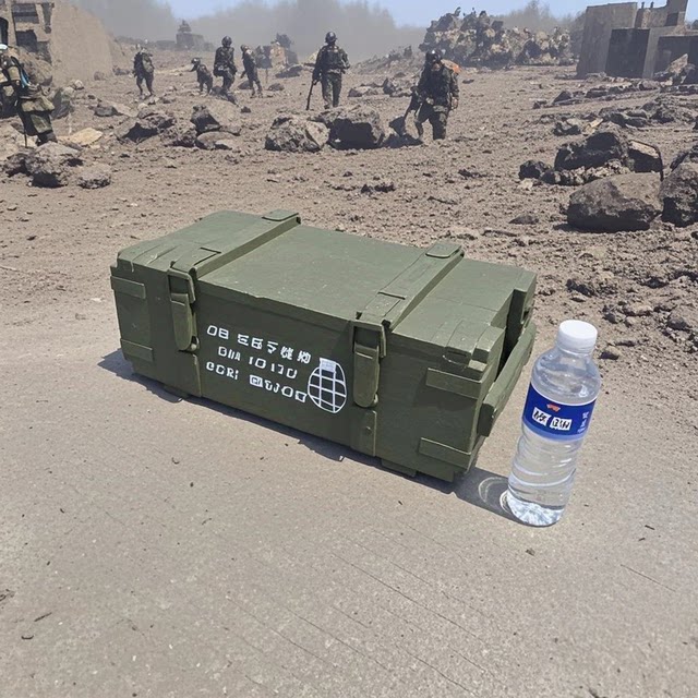 Retired wooden box ammunition box outdoor camping wooden box film and television props ornaments decoration storage box