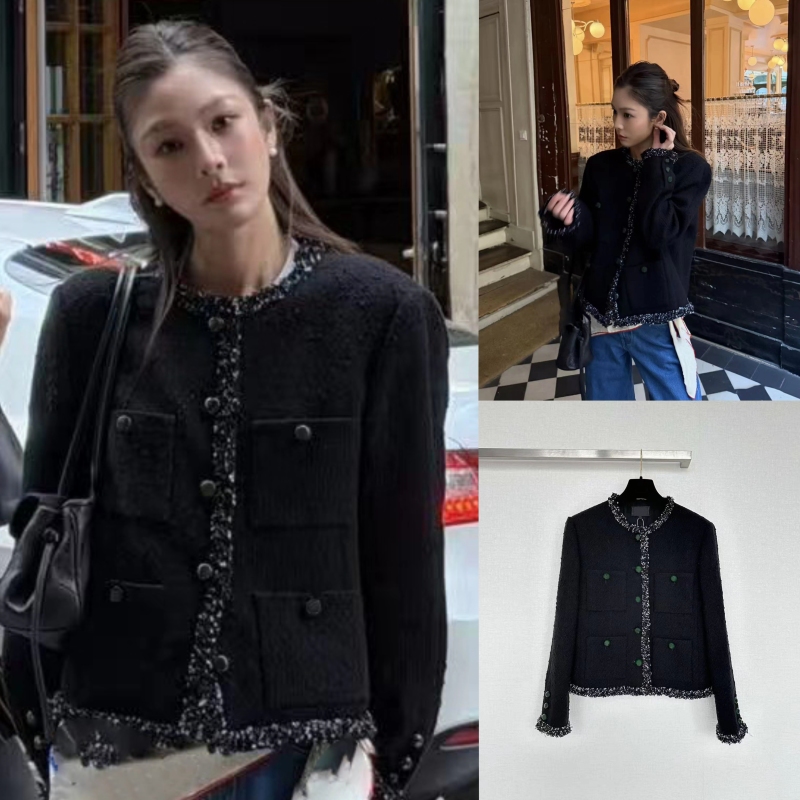 High-Quality Silk Version 2026 Autumn and Winter New Style Chanel-Inspired Short Tweed Woven Elegant Women's Jacket High-Quality Silk Version 2026 Autumn and Winter New Style Chanel-Inspired Short Tweed Woven Elegant Women's Jacket