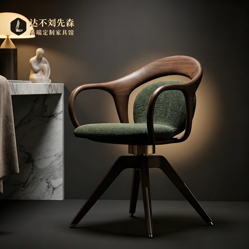 High-End 2026 New Model Swivel Dining Chair for Home Use, Bedroom Study Chair, Solid Wood Simple Office Chair, Tea Master Chair High-End 2026 New Model Swivel Dining Chair for Home Use, Bedroom Study Chair, Solid Wood Simple Office Chair, Tea Master Chair