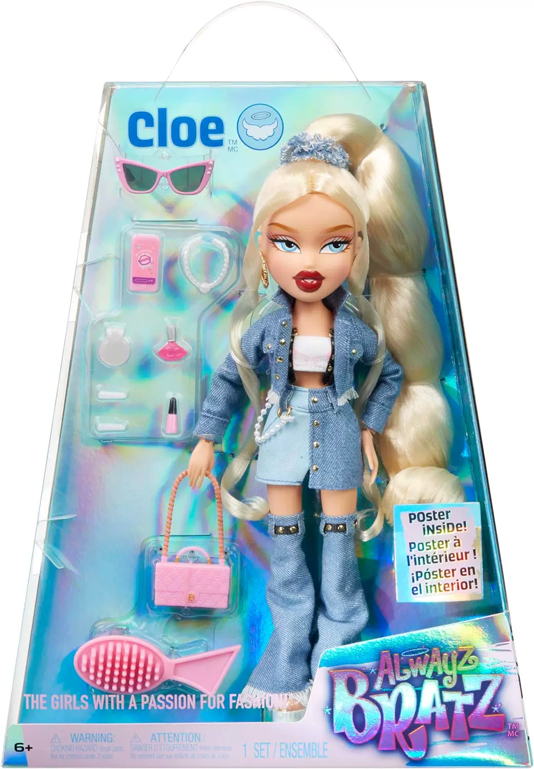 Коллекционная кукла в коробке (Bratz) Bates 2024, 9 см — Cloe, Jade, Sasha, Yasmin
