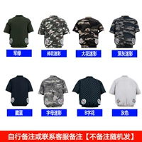 2洞劳保短袖单上衣1件【不带风扇】