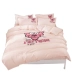 Hồng giường công chúa phong cách, một gia đình bốn 1,5m ký túc xá giường 1.2m với giường tầng mét ba mảnh vải quilt - Bộ đồ giường bốn mảnh