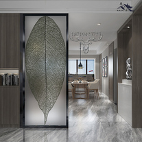 Glass screen partition living room wall stop light luxury small apartment art light transparent Nordic porch simple modern household