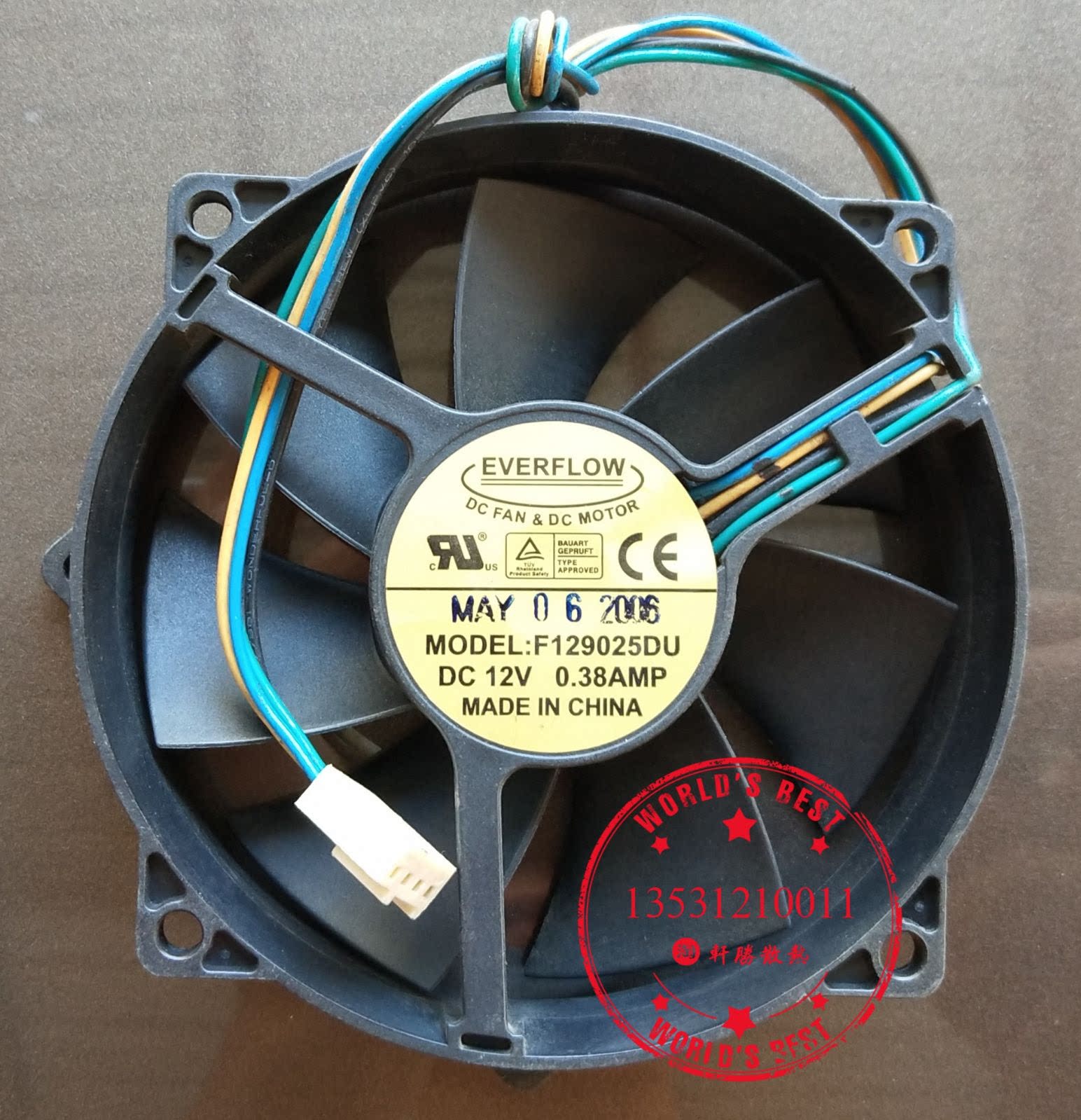 EVERFLOW 9CM 9025 F129025DU 12V 0 38A 4-wire PWM temperature control CPU fan