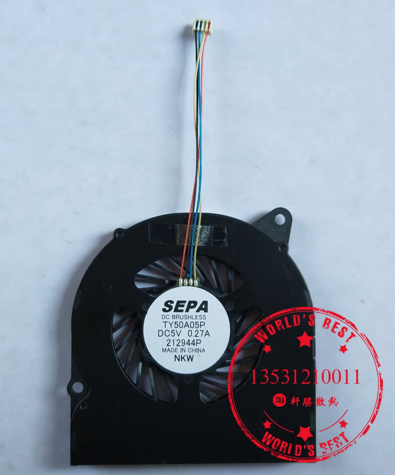 Brand new original fit SEPA TY50A05P 0 5V 27A 212944P 212944P-wire Micro Wire Notebook cooling fan