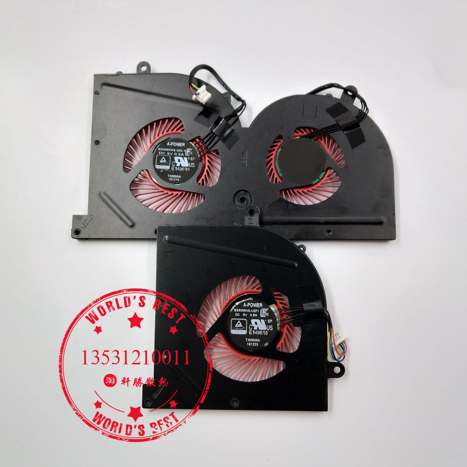 Original loaded MSI microstar GS63VR GS73VR MS-16K2 MS-16K4 MS-16K4 MS-17B1 MS-17B1 notebook fan