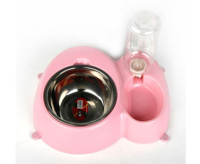 Pet Hàng hóa Bát Mèo Bát Thức ăn cho chó Bát Đôi Bát Mèo Pot Tự động cho ăn Đồ uống cho mèo 	bát ăn dặm cho chó con