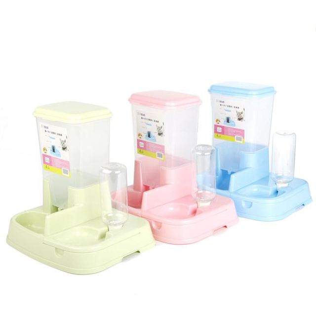 Pet Hàng hóa Bát Mèo Bát Thức ăn cho chó Bát Đôi Bát Mèo Pot Tự động cho ăn Đồ uống cho mèo 	bát ăn dặm cho chó con