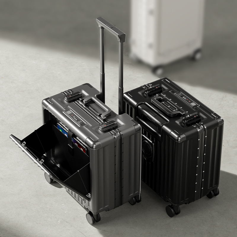 Lusidi Small Suitcase 18inch Carry-On Trolley Case for Women with Front Opening Travel Case for Men Mini 20inch Password Case Lusidi Small Suitcase 18inch Carry-On Trolley Case for Women with Front Opening Travel Case for Men Mini 20inch Password Case