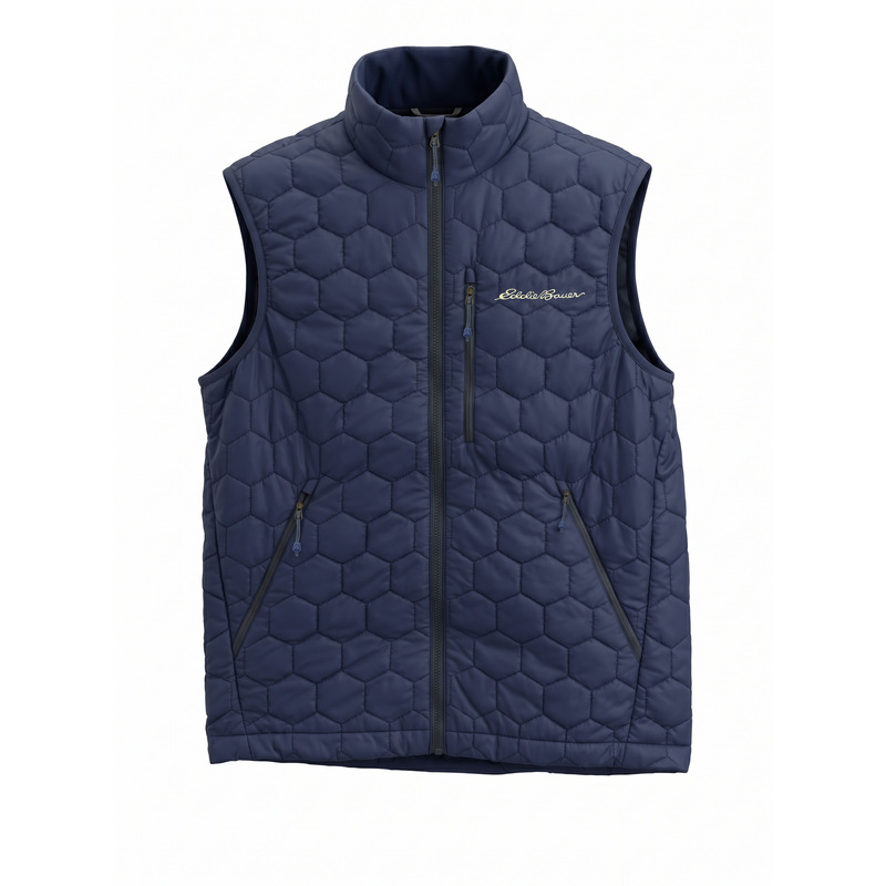 Eddie Bauer Men's P Cotton Vest Outdoor Sports Casual Lightweight Warm Vest