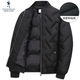 Dances with Wolves men's down jacket men's short 2023 winter new baseball uniform duck down warm thick coat for men