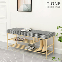 Light and luxurious Birds Changing Shoes stool Home Entrance Door to the door Shoes Stool integrated into the door to be able to sit on the shoe stool