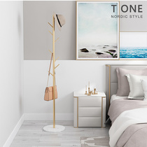 Nordic ins marble metal clothes hat rack minimalist modern light lavish creative home hanger bedroom floor hanger