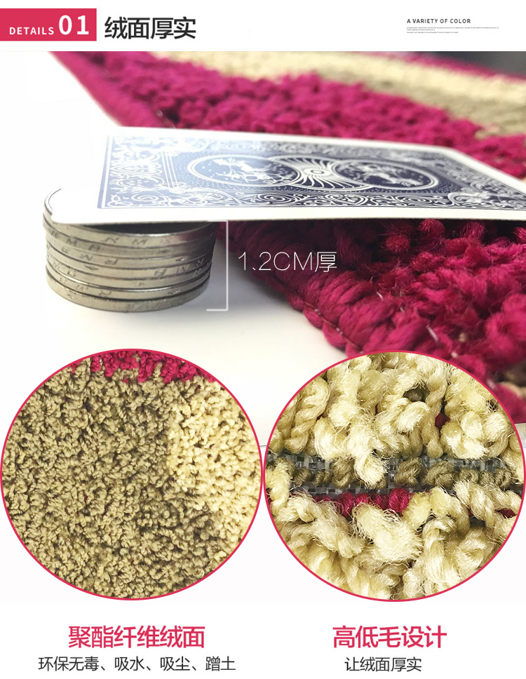 Thảm phòng tắm, thảm thấm, thảm cửa phòng tắm gia đình, thảm vệ sinh, phòng tắm có thể giặt, thảm phòng ngủ - Thảm sàn thảm gấp cho bé
