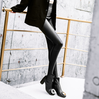 【显瘦高腰皮裤】限时特价抢购