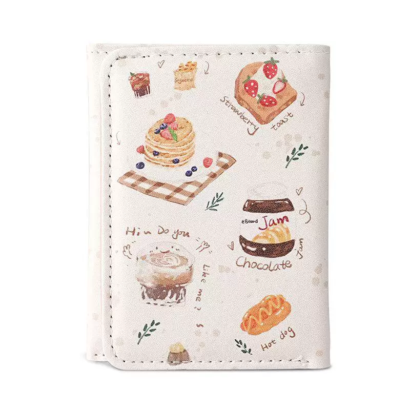 Cartoon small wallet, small bag, capacious handheld light and thin folding card holder