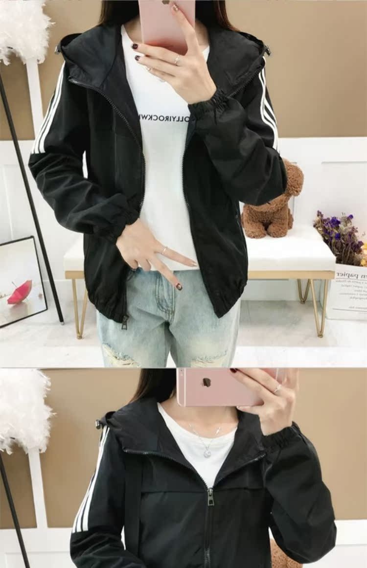 Mùa xuân và mùa thu mới áo khoác nữ phiên bản Hàn Quốc của các sinh viên dài tay hoang dã bf phong cách Harajuku vài chiếc áo sơ mi mỏng quần áo nữ mùa hè đẹp