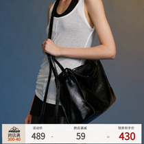 OPICLOTH (OPIC) adjustable double shoulder straps three-dimensional large capacity soft leather retro niche crossbody bag for men and women