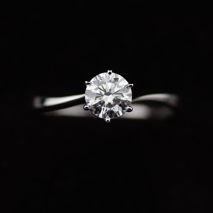 Foodia Raw PT Platinum 50 FG Natural Diamond Ring White 18k Gold Wedding Diamond Ring Custom Woman