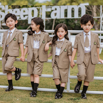 Kindergarten Garden Suit Summer Clothing Inglém Wind Elementary School Children Class Suits Graduation Performance Suit School Suit Tailor Made