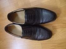 27 cm JUN official three-joint cowhide soft-soled leather shoes