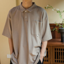 NGOARMY21SS profile POLO shirt national tide retro solid color short-sleeved T-shirt summer new loose half-sleeve tide brand men