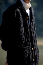 NGOARMY 20FW thick needle plus heavy pound cardigan sweater Japanese retro wild winter couple original national tide
