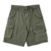 NGOARMY 21SS irregular folding bag tooling shorts washed old loose casual retro Japanese national tide