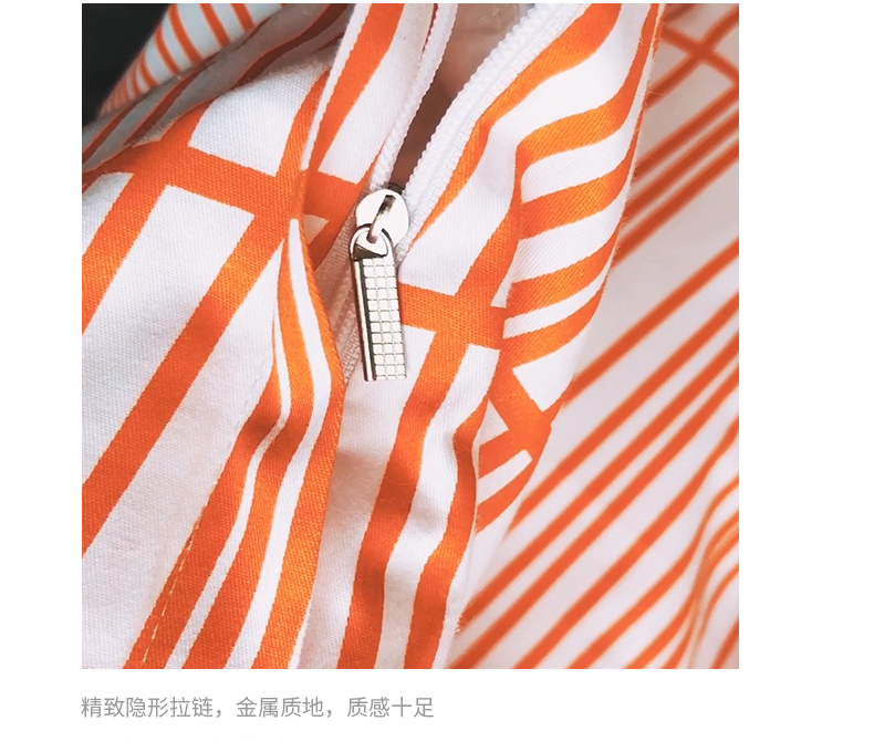 Ins gió nhỏ cotton tươi bộ đồ giường bốn bộ tấm người 3 ba bộ chăn đỏ Bắc Âu chăn ga gối đệm đẹp