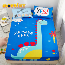 Cartoon cotton fitted sheet single piece childrens cotton bed cover 1 2m dust cover 1 5m Simmons mattress protective cover