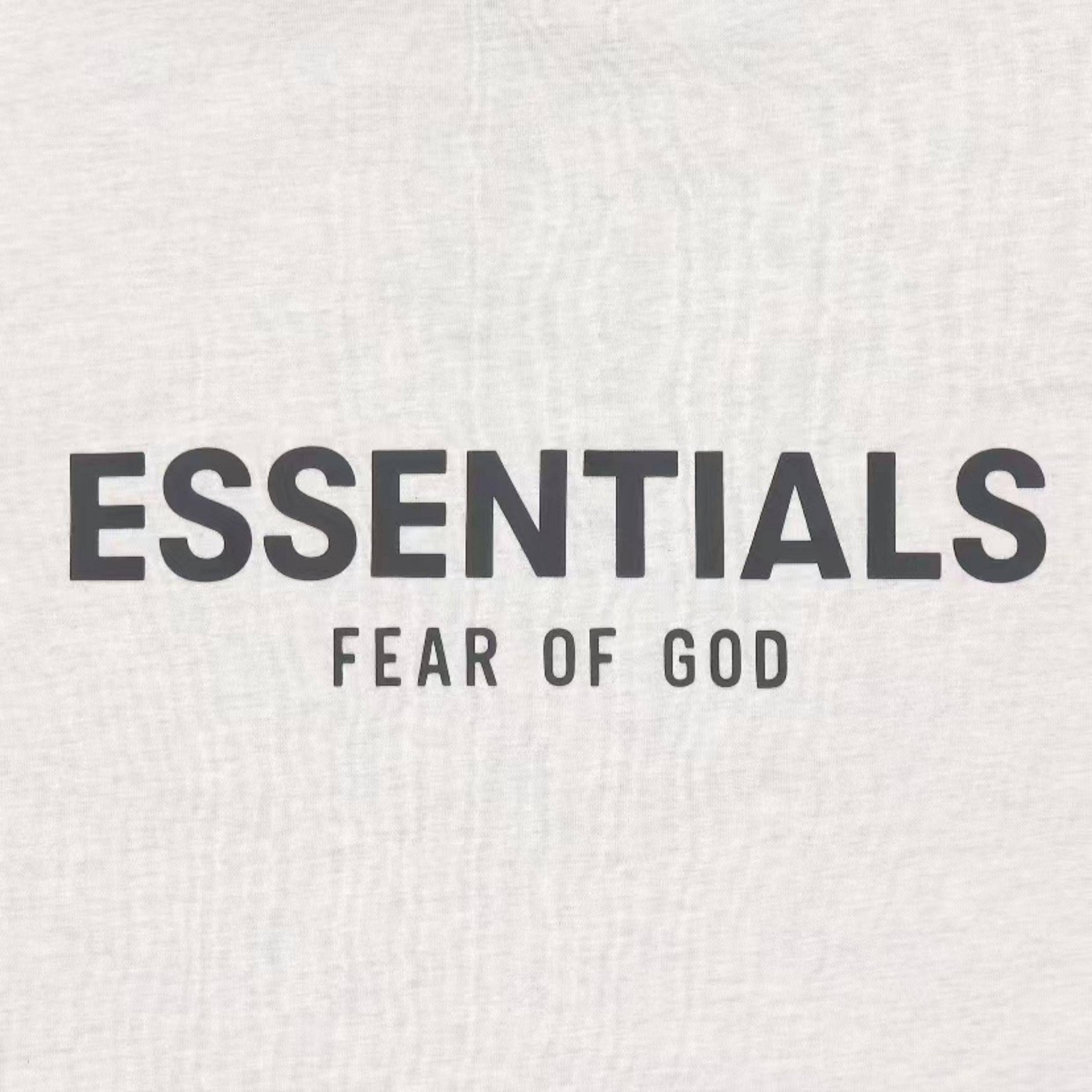 Имеется в наличии высококачественный товар Fear of God FOG Essentials 21ss за письмо logo короткий рукав Футболка мужской, essentials fog fear of god 